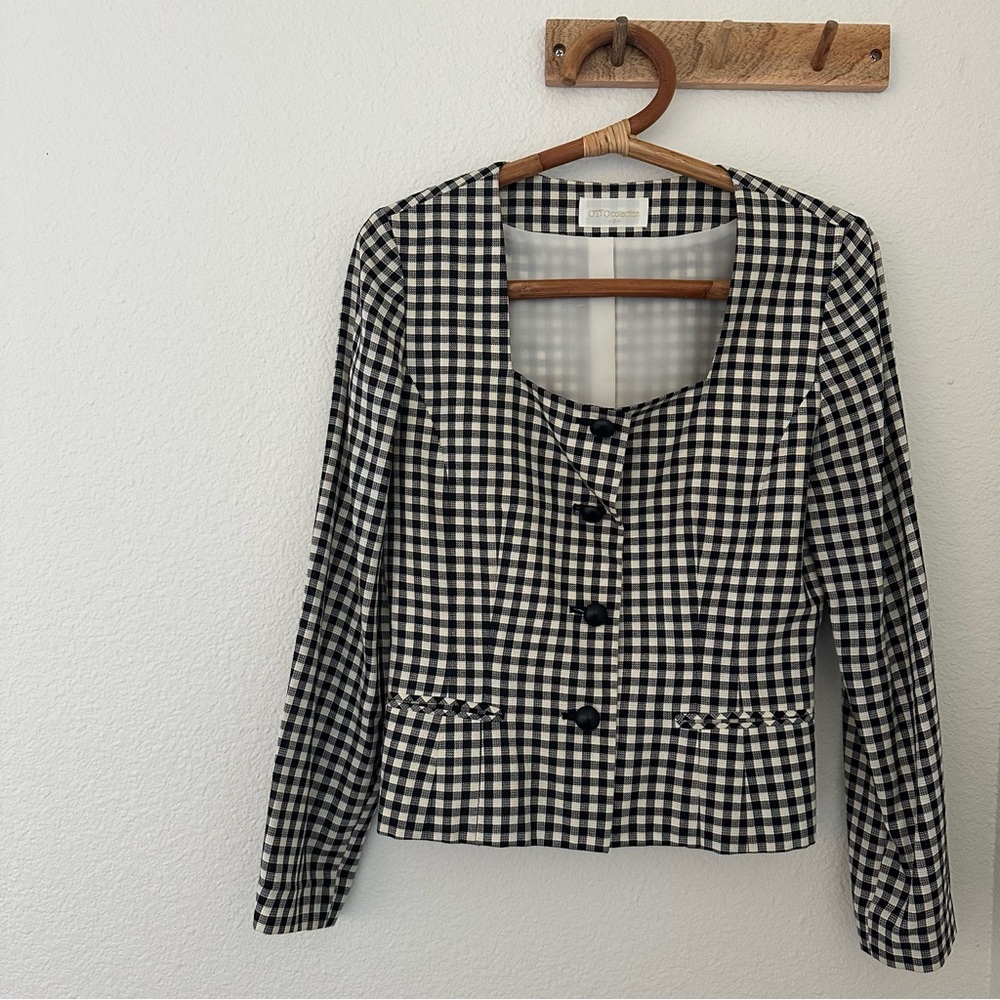 Plaid spring blazer